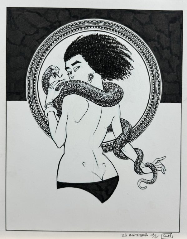 Inktober 2023 Juni - Serpent