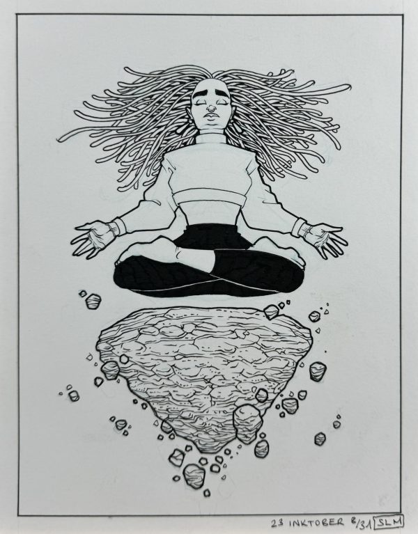 Inktober 2023 Juni - Méditation